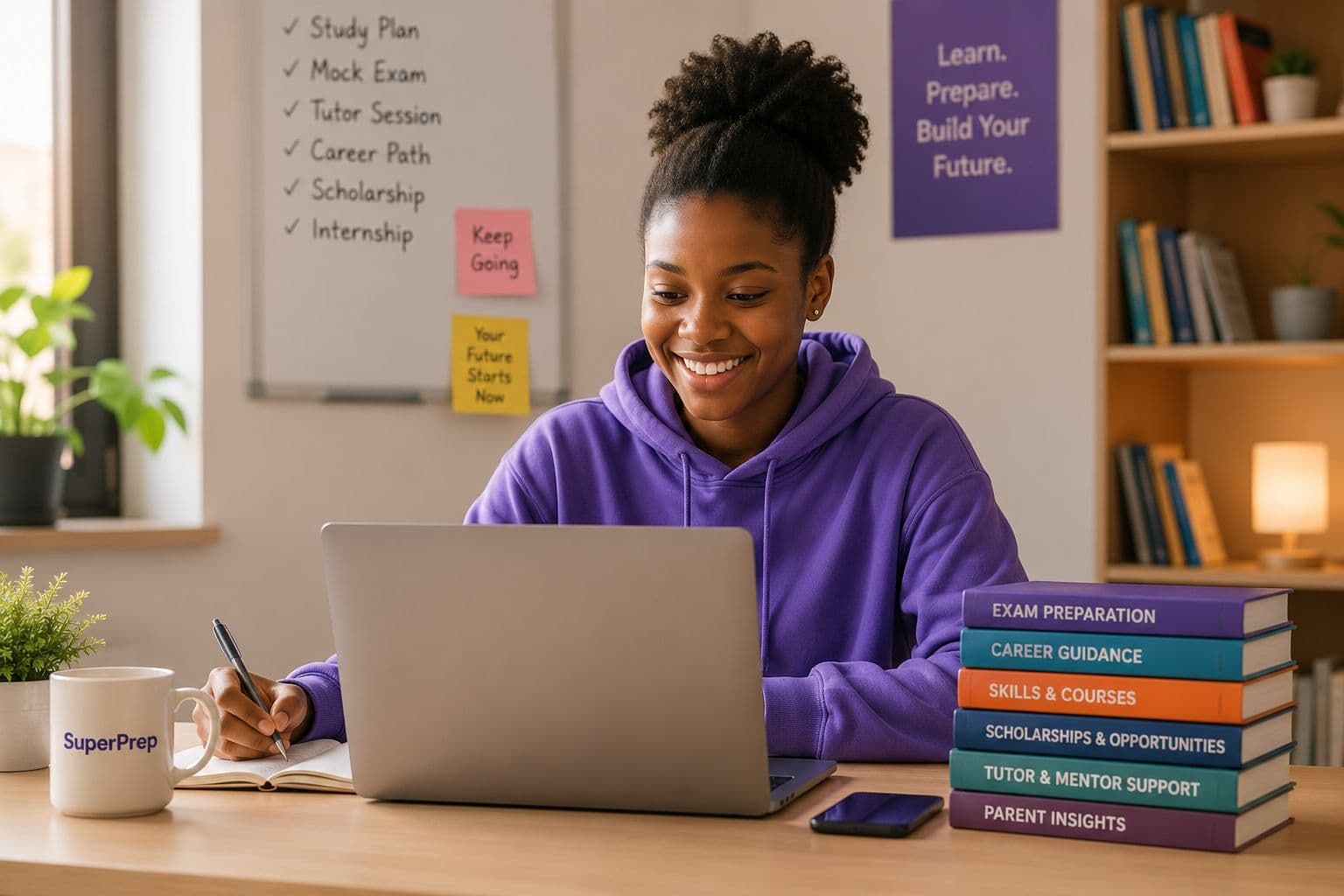 Students studying with SuperPrep
